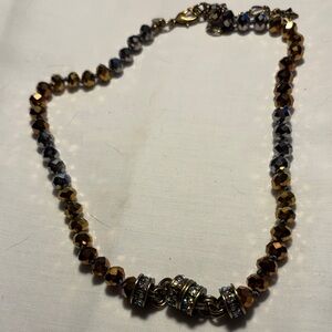 Kirks Folly Gold and Silver Magnetic Beaded Necklace